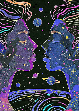 Line Art Magical Space