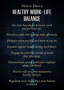 How to have a healthy work