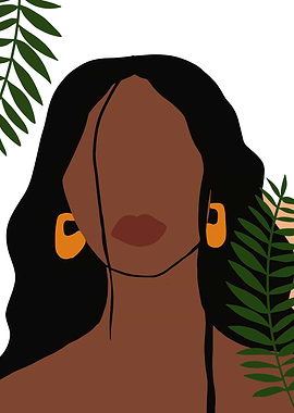 Vintage Boho Black woman