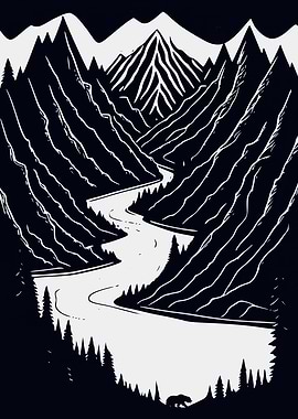 Mountains Rivers