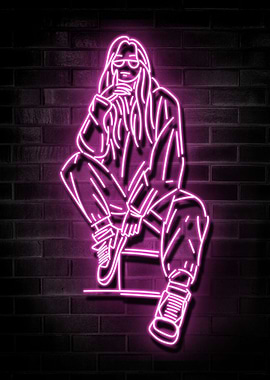 SPORTY GIRL NEON SIGN ART