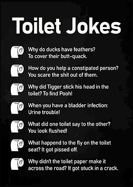 Toilet Joke Funny Bathroom