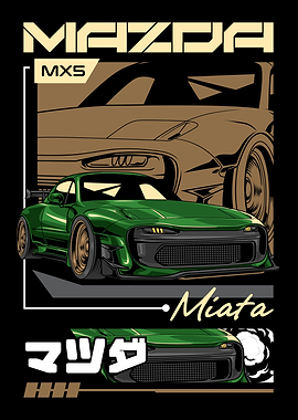Retro Miata MX5 JDM Car