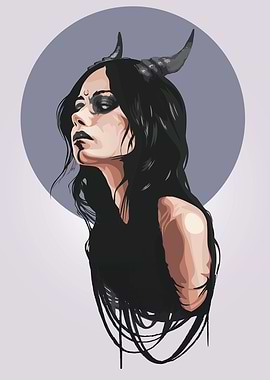 Black Metal Goth girl