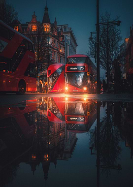 London night reflections