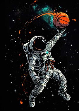 Astronaut Space Neon