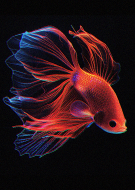 Siamese fighting fish