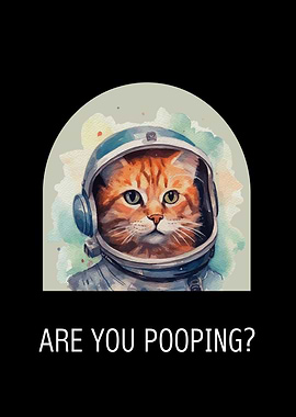 funny Astronaut Cat