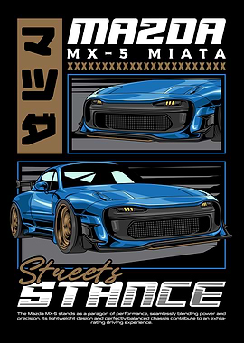 Retro Miata Sport JDM Car