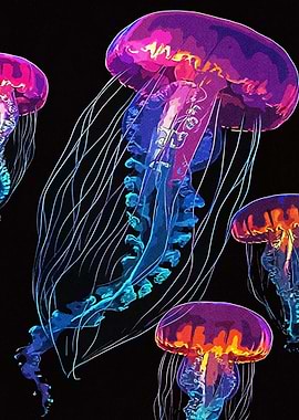 Neon Jellyfish