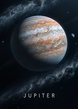 Planet Jupiter in space