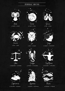 Zodiac signs Constellation
