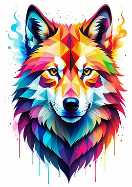 Geometric Color Wolf