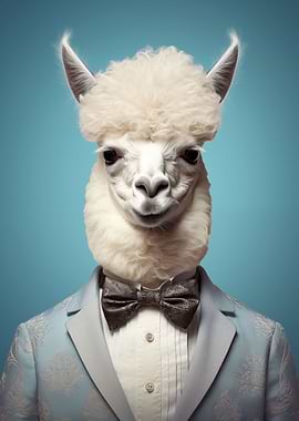 Alpaca in a suit