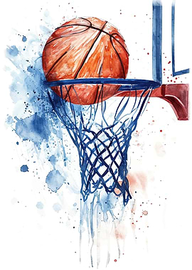 Basketball Watercolor