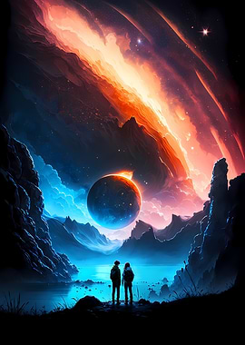 Galactic Trails Night Sky