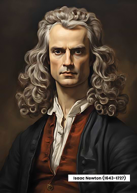 Isaac Newton Oil Painting