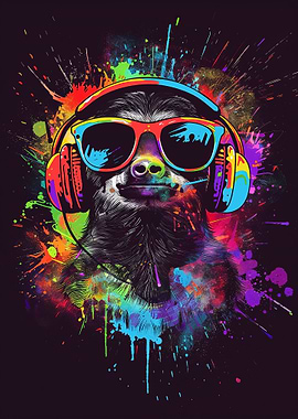 Sloth Colorful