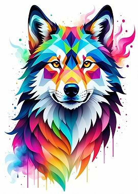 Geometric Color Wolf