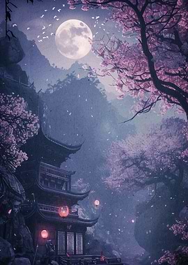 Cherry Blossom Moon