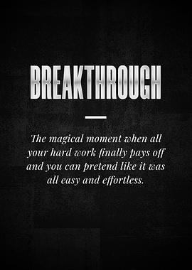 BREAKTHROUGH The magical
