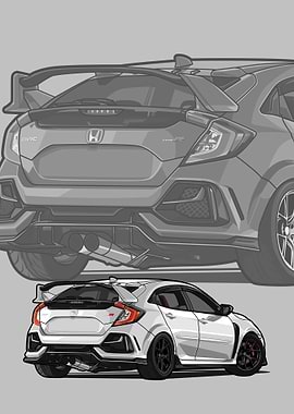 honda civic type R white