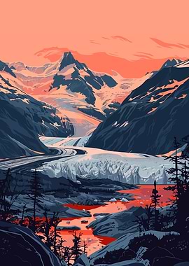 Alaskan Glacier Nature Art
