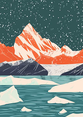 Alaskan Glacier Nature Art