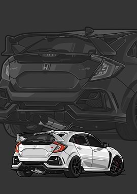 honda civic type R white