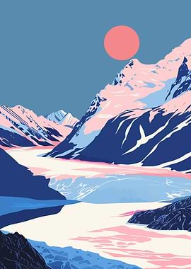 Nature Art Alaskan Glacier