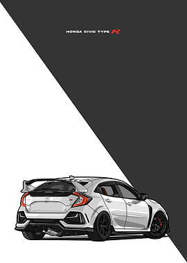 honda civic type R white