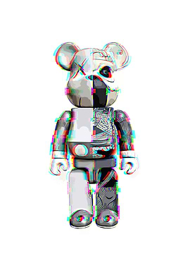 Kaws Glitch Bearbrick Alt
