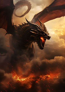 A Dragon Wreaking Havoc