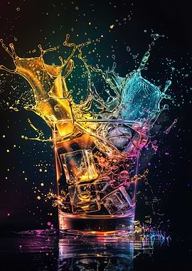 Whiskey Drop abstract