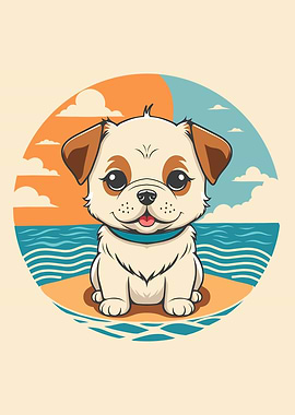 Baby Dog On Vacation