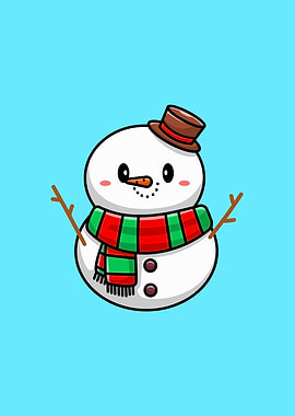Cute Snowman Cartoon