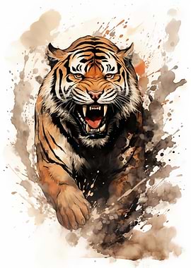 Tiger Watercolor