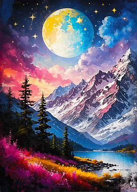 The Moon and the Mountains