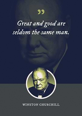 Great and good are seldom