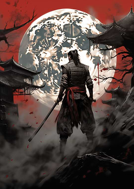Japanese Painting Samurai