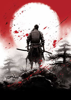 Japanese Painting Samurai