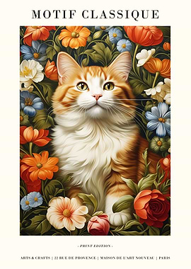 Victorian Cute Kitty