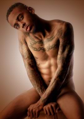 Tattooed man