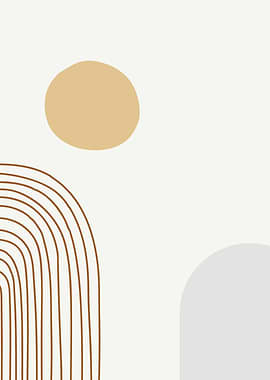 Midcentury boho shapes