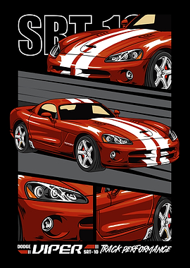 Retro Viper V10 Muscle Car
