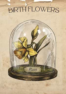 March Daffodil flower