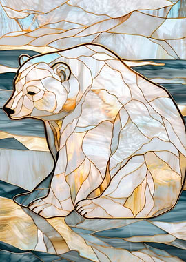 White Bear Animal Gold