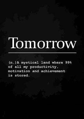Tomorrow Definition