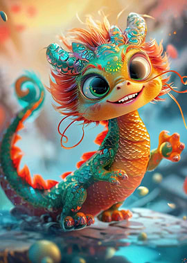 Baby Dragon Colorfull