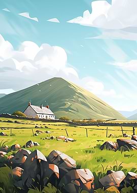 Anime Style Irish Nature